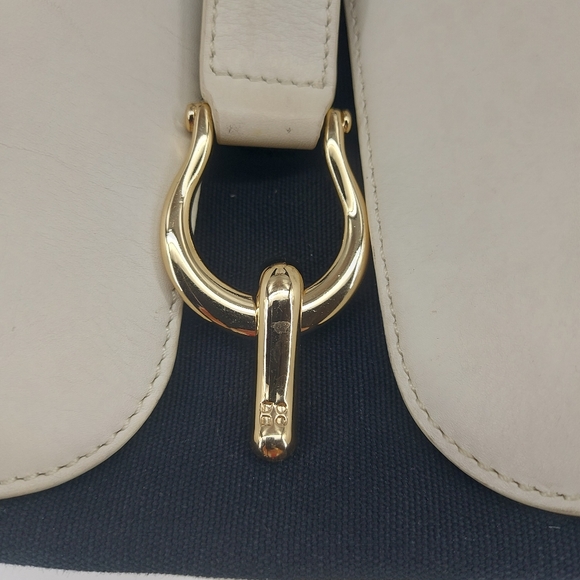 kate spade Black Canvas and White Leather Shoulder Bag - Picture 3 of 11